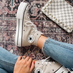 Limited Edition! Converse Women's Beige High-Top Sneakers